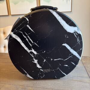 CALPAK Trunk Baye Medium Hat Box Black Marble NWT $175 Luggage Weekender
